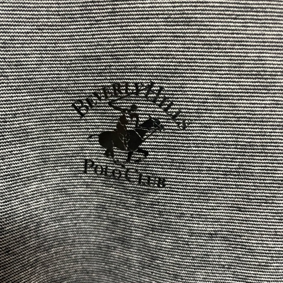 Beverly Hills Polo Club Men’s Charcoal Gray V-Neck T-Shirt XL - Picture 3 of 4